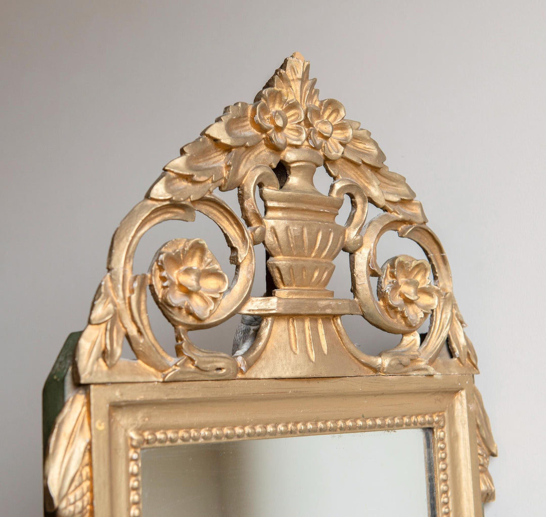 Antique Gold French Bridal Mirror, 19th Century