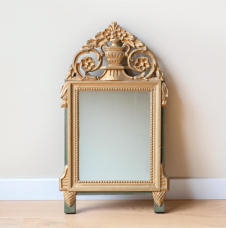 Antique Gold French Bridal Mirror, 19th Century