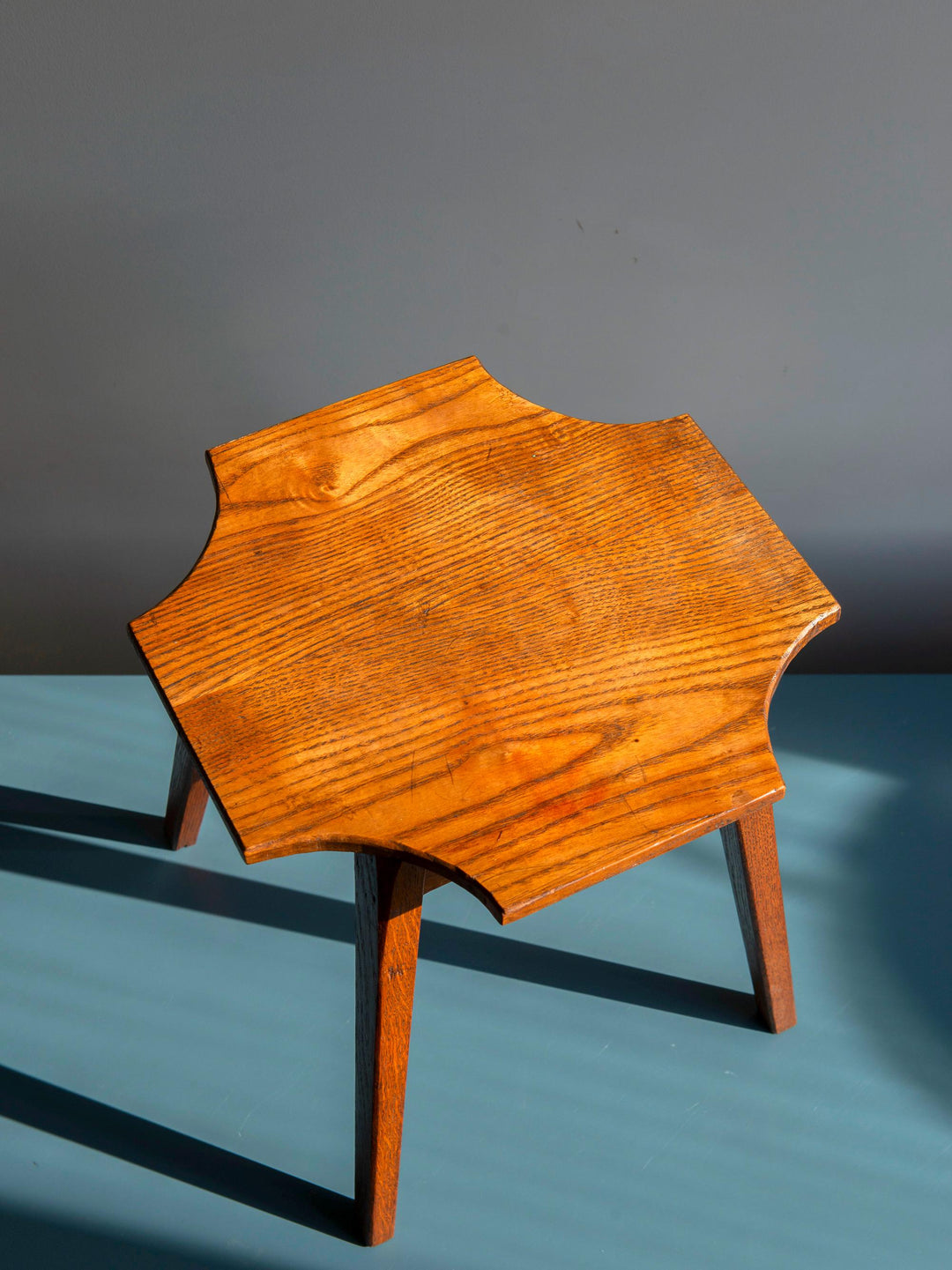 Oak Side Table, Art Deco, 1940s Design