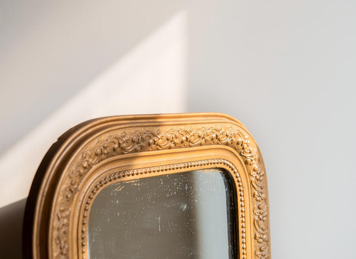 French Antique Gold Arch Mirror, Louis Philippe Mirror