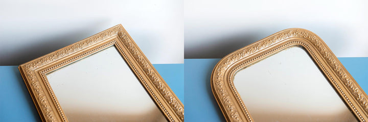 French Antique Gold Arch Mirror, Louis Philippe Mirror