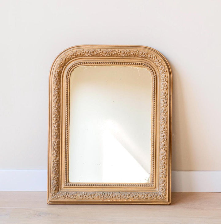 French Antique Gold Arch Mirror, Louis Philippe Mirror