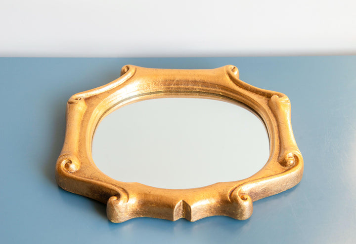 Baroque Florentine Mirror, Gold Leaf Frame