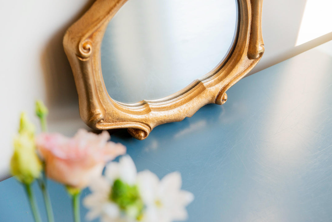Baroque Florentine Mirror, Gold Leaf Frame