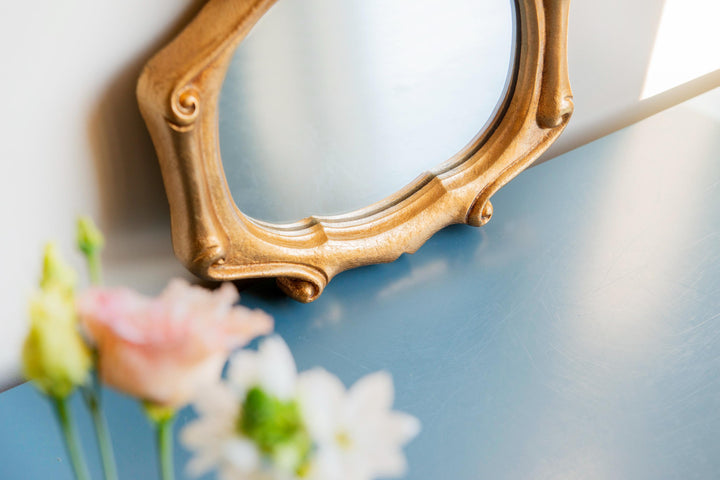 Baroque Florentine Mirror, Gold Leaf Frame