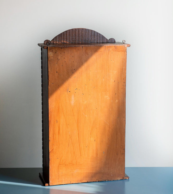 Antique Apothecary Cabinet With Oval Mirror, 1920s Design