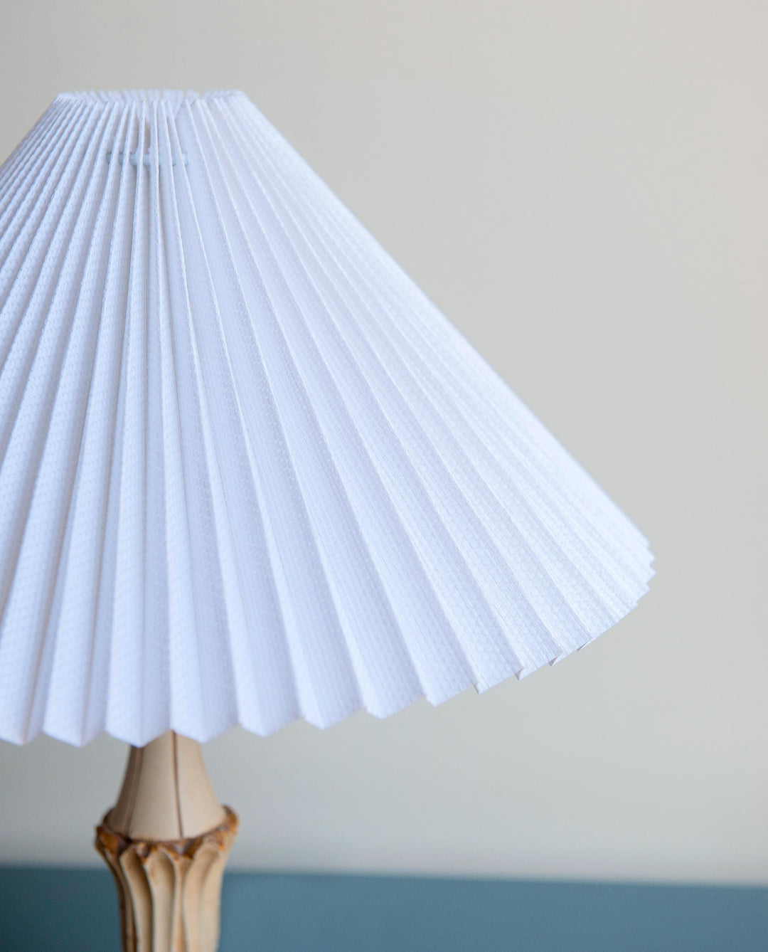 Italian Florentine Table Lamp With Pleated Shade