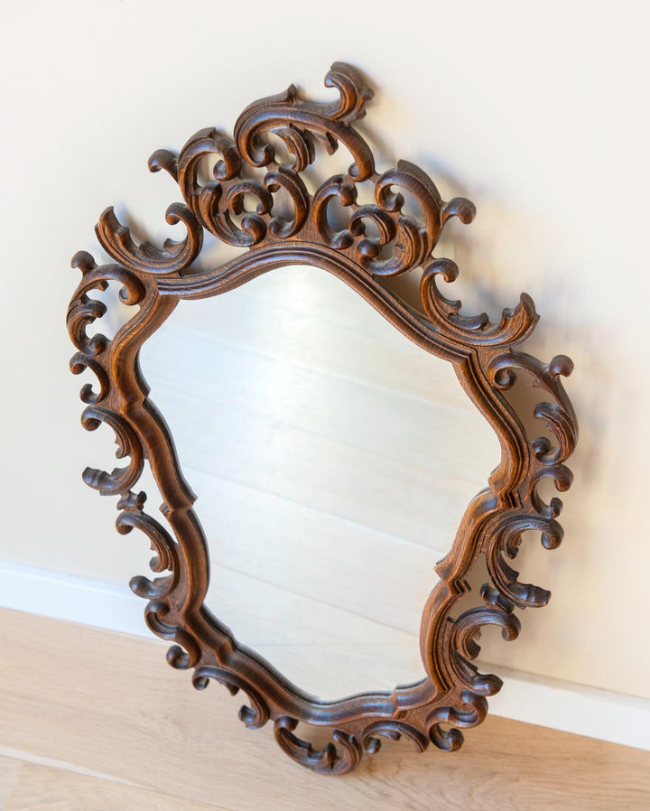 Large Hand Carved Ornate Mirror