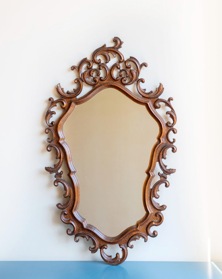 Large Hand Carved Ornate Mirror