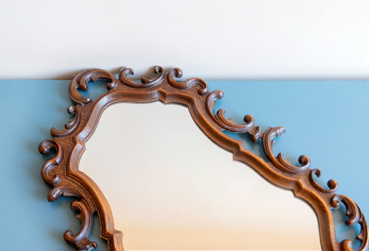 Large Hand Carved Ornate Mirror