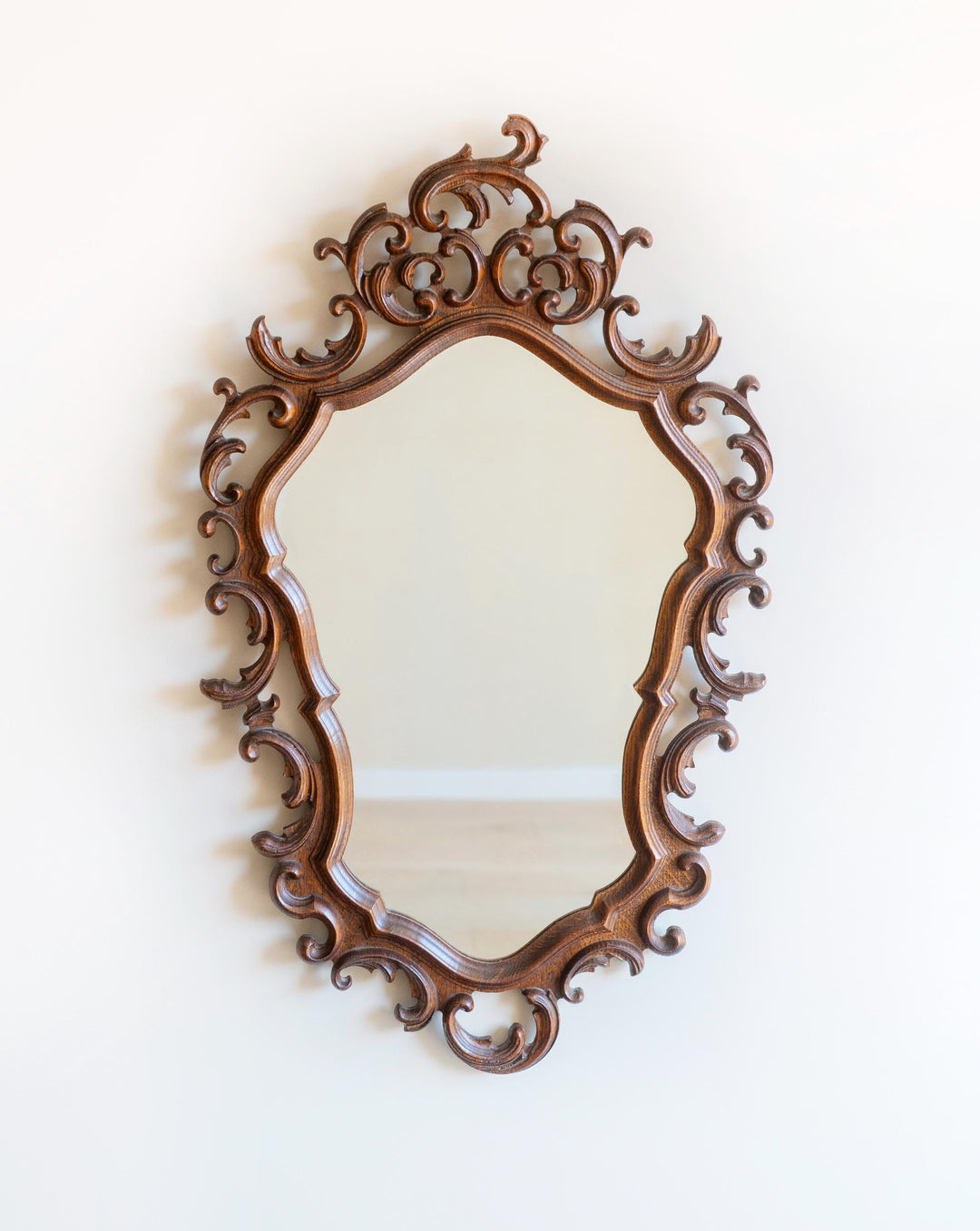 Large Hand Carved Ornate Mirror