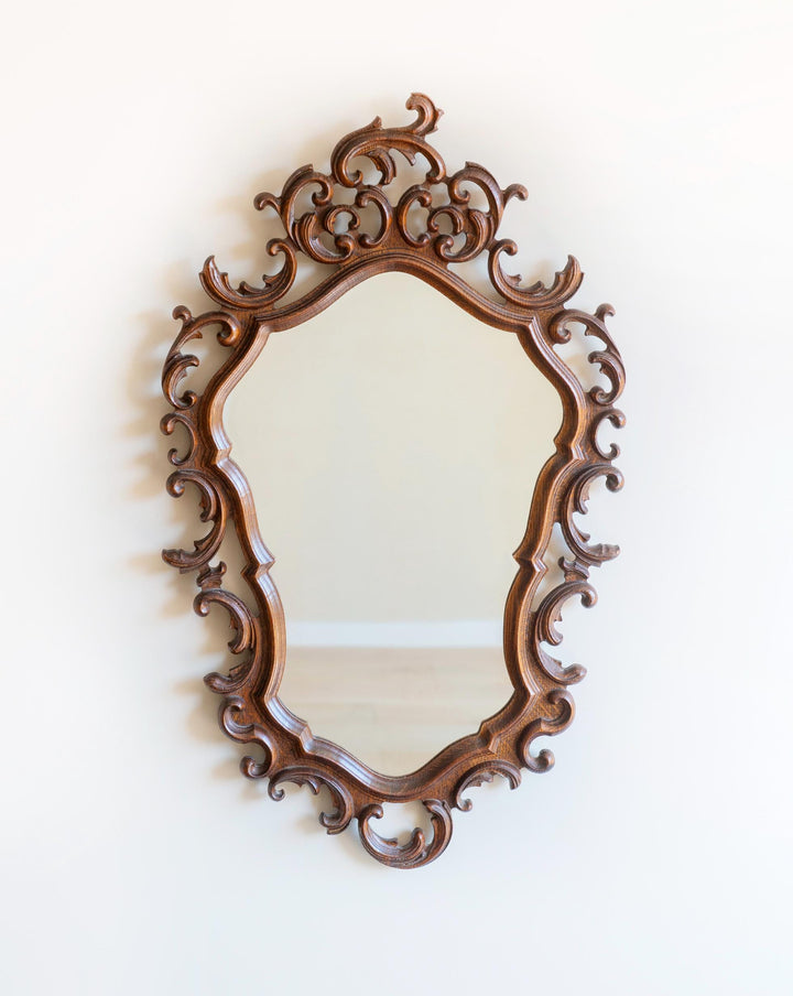 Large Hand Carved Ornate Mirror