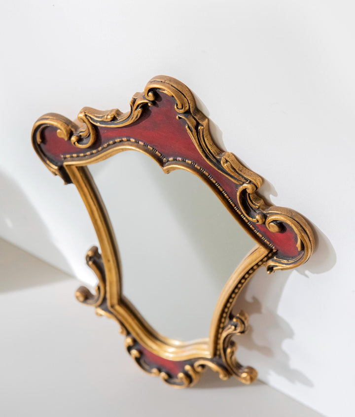 Vintage Belgian Gilt Wall Mirror - 1960s Rococo Style