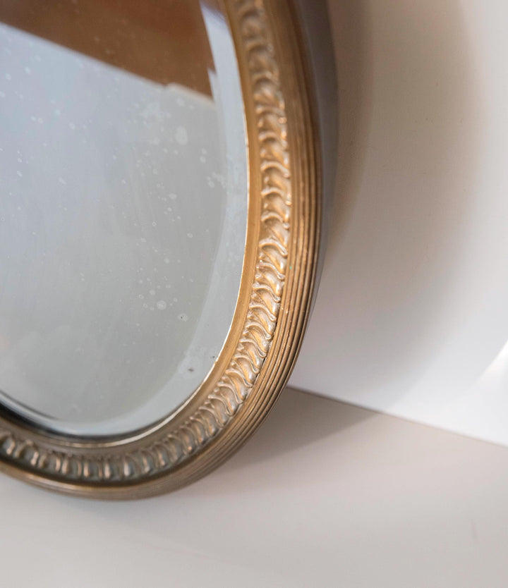 Antique French Art Deco Wall Mirror - Beveled Glass