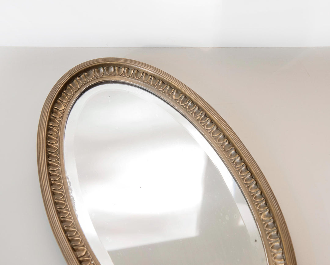 Antique French Art Deco Wall Mirror - Beveled Glass