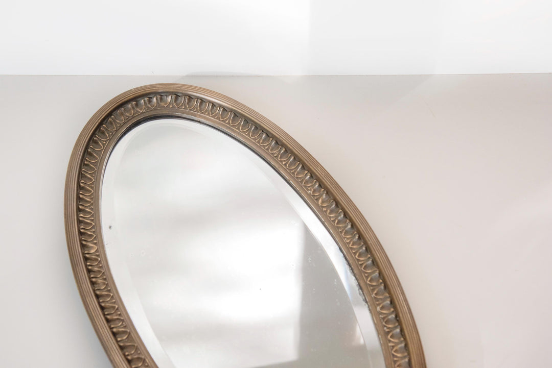 Antique French Art Deco Wall Mirror - Beveled Glass