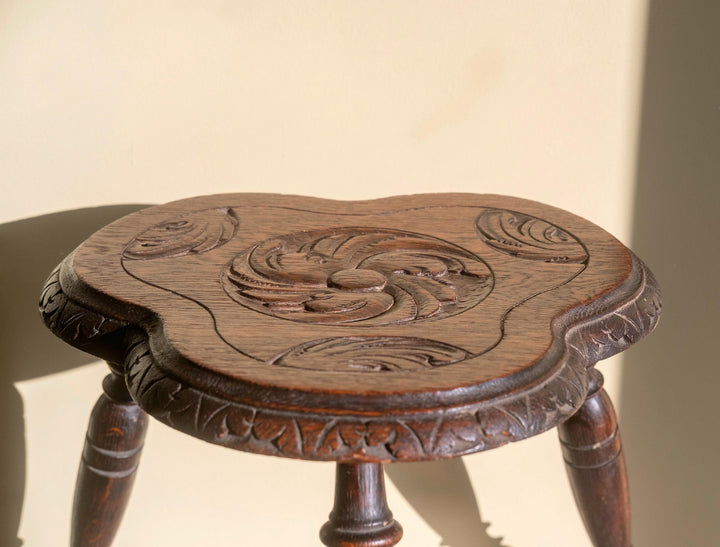 Antique 19th Century Clover Stool