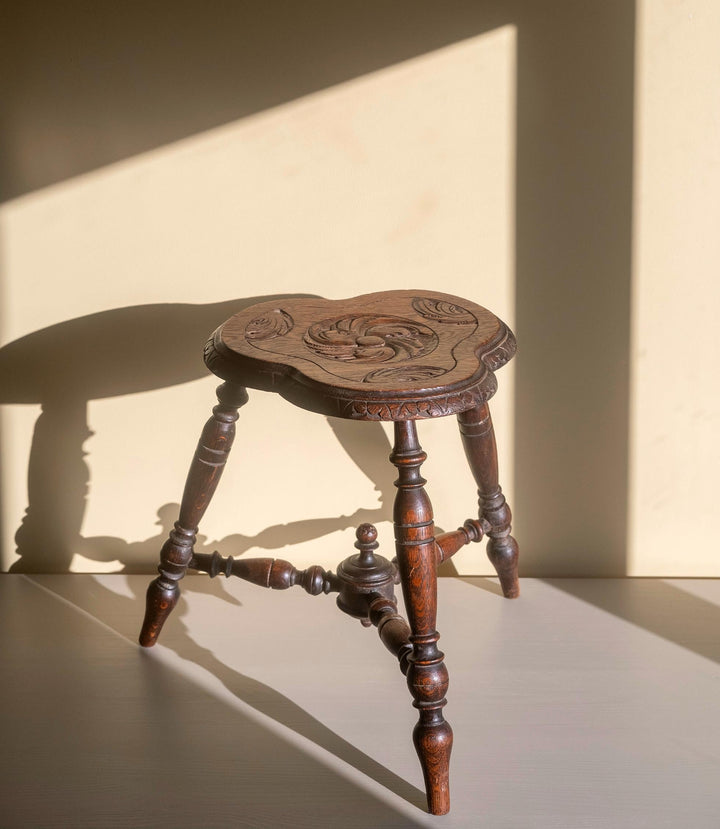 Antique 19th Century Clover Stool