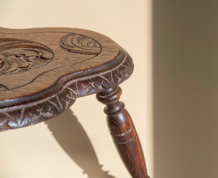 Antique 19th Century Clover Stool