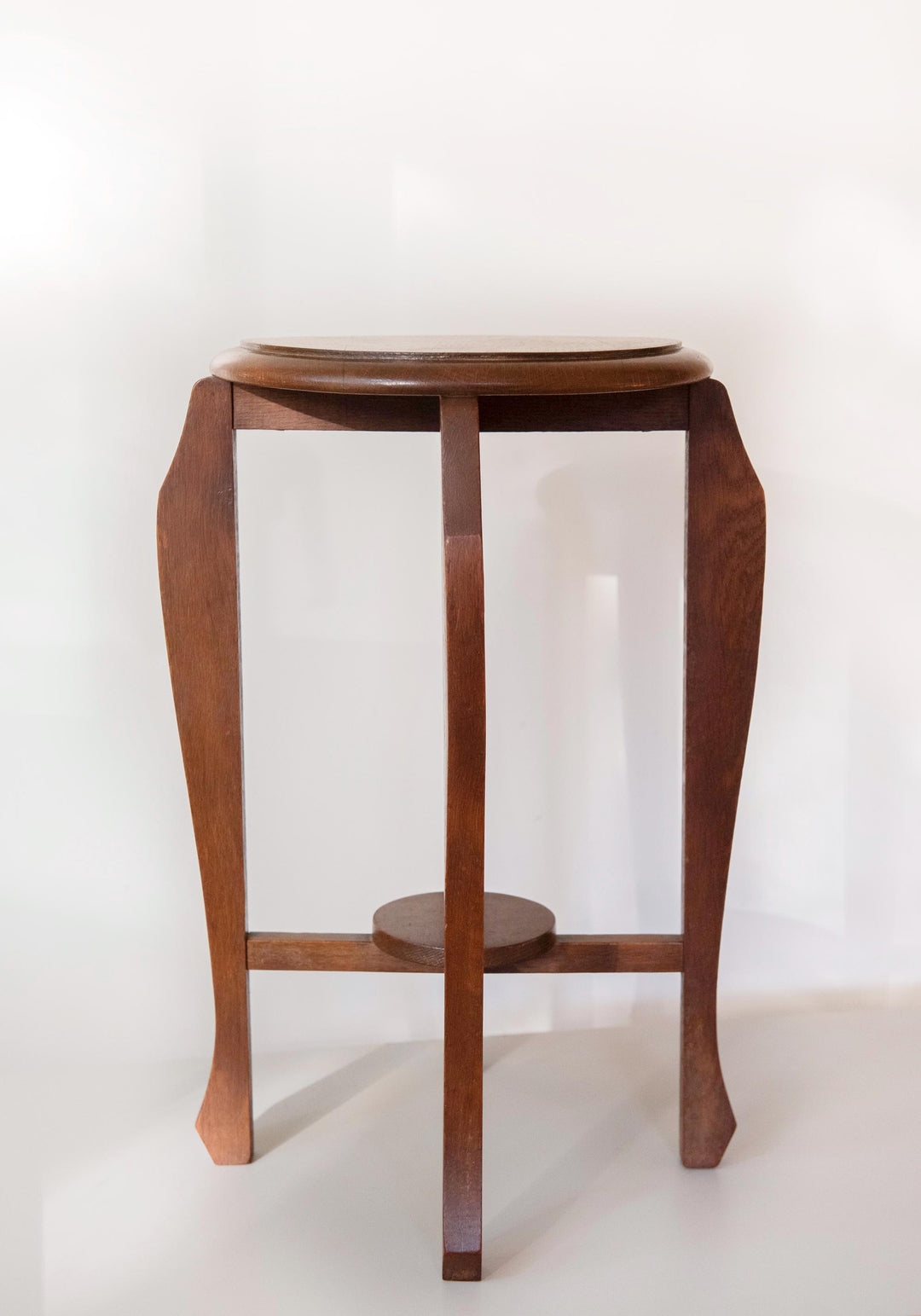 Antique Dutch Art Deco Side Table - Amsterdam School Style