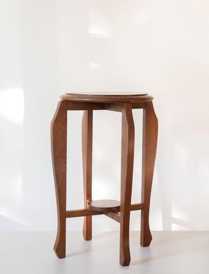Antique Dutch Art Deco Side Table - Amsterdam School Style