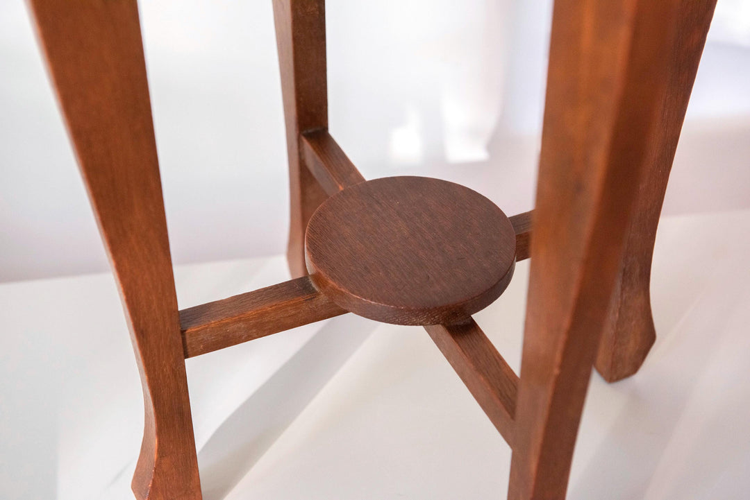 Antique Dutch Art Deco Side Table - Amsterdam School Style