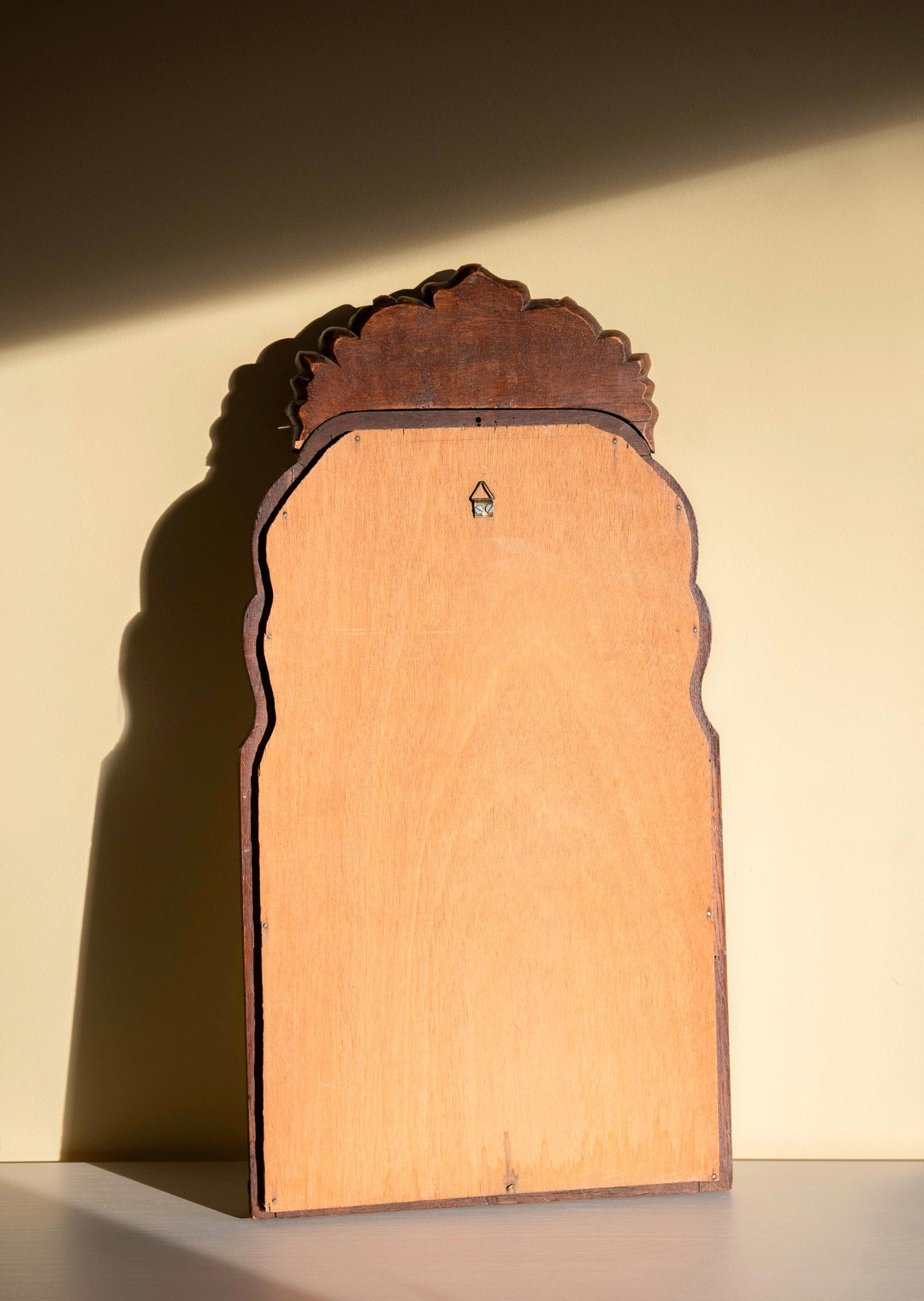 Antique Dutch Victorian Wall Mirror - Floral Crest
