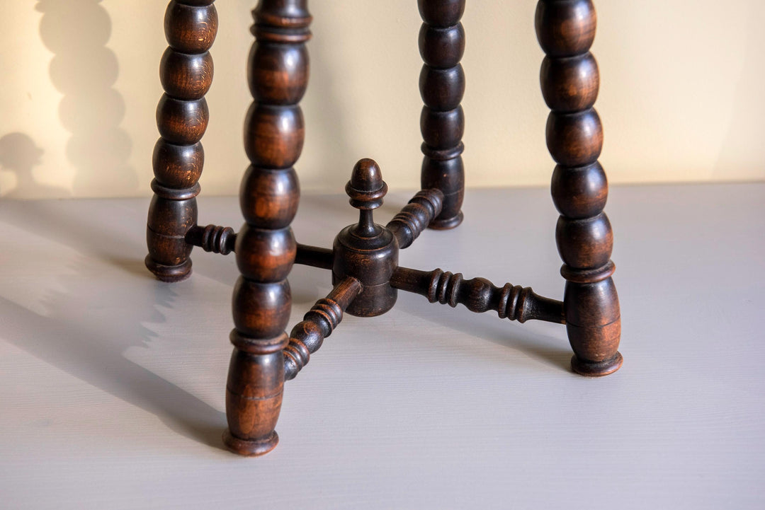 Antique 19th Century Victorian Bobbin Stool