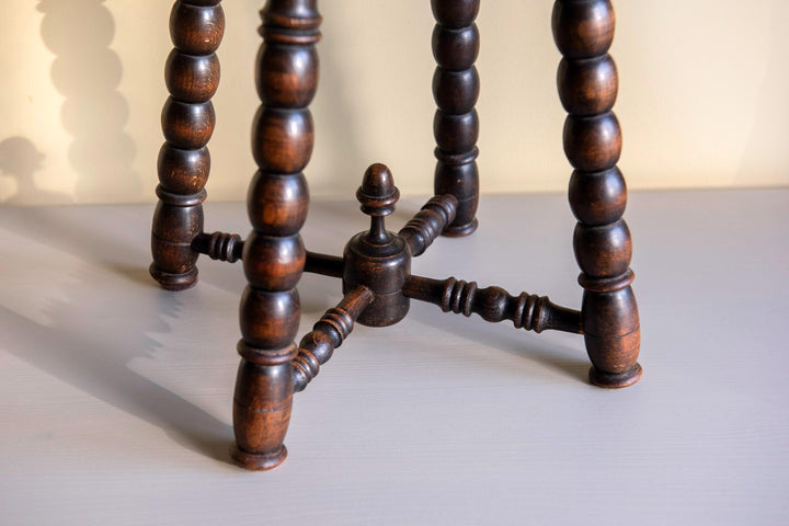 Antique 19th Century Victorian Bobbin Stool