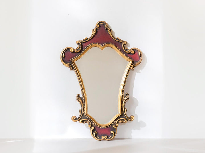Vintage Belgian Gilt Wall Mirror - 1960s Rococo Style