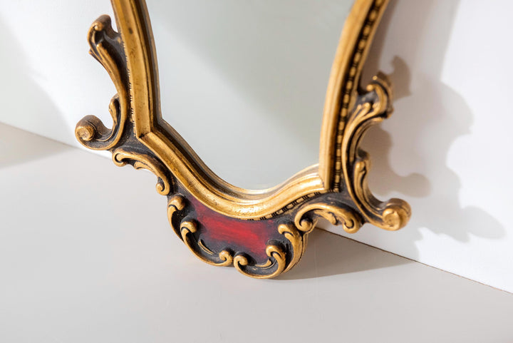 Vintage Belgian Gilt Wall Mirror - 1960s Rococo Style