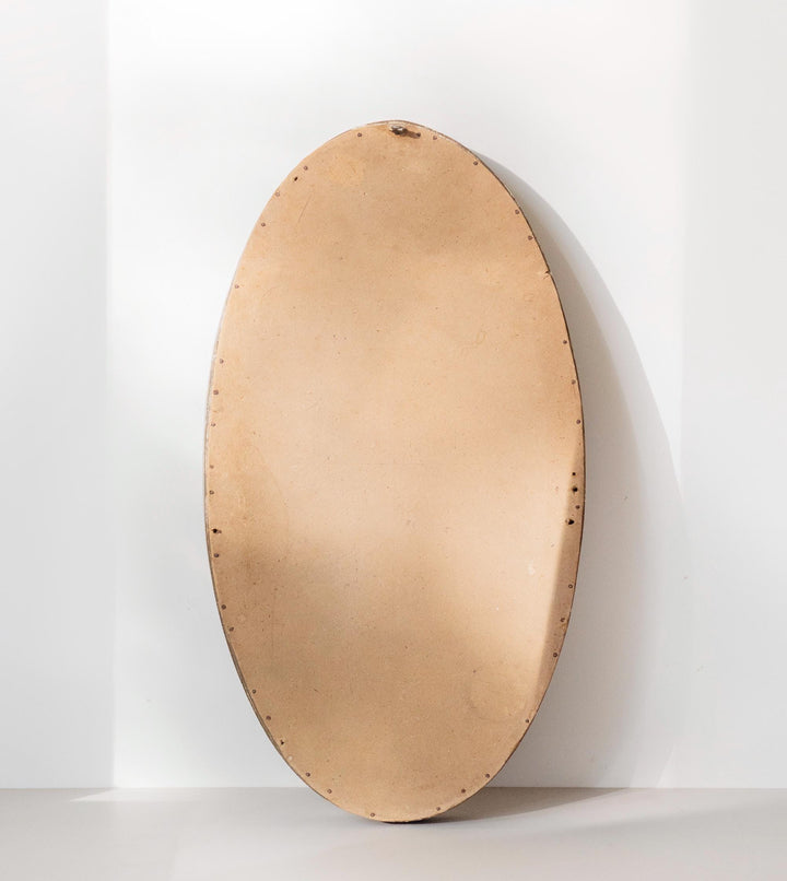 Antique French Art Deco Wall Mirror - Beveled Glass