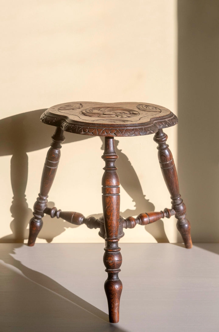 Antique 19th Century Clover Stool