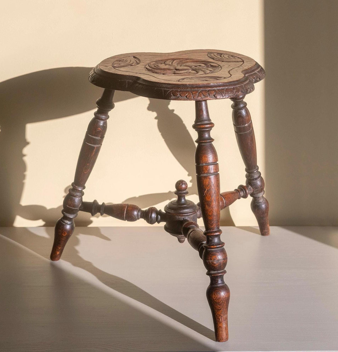 Antique 19th Century Clover Stool