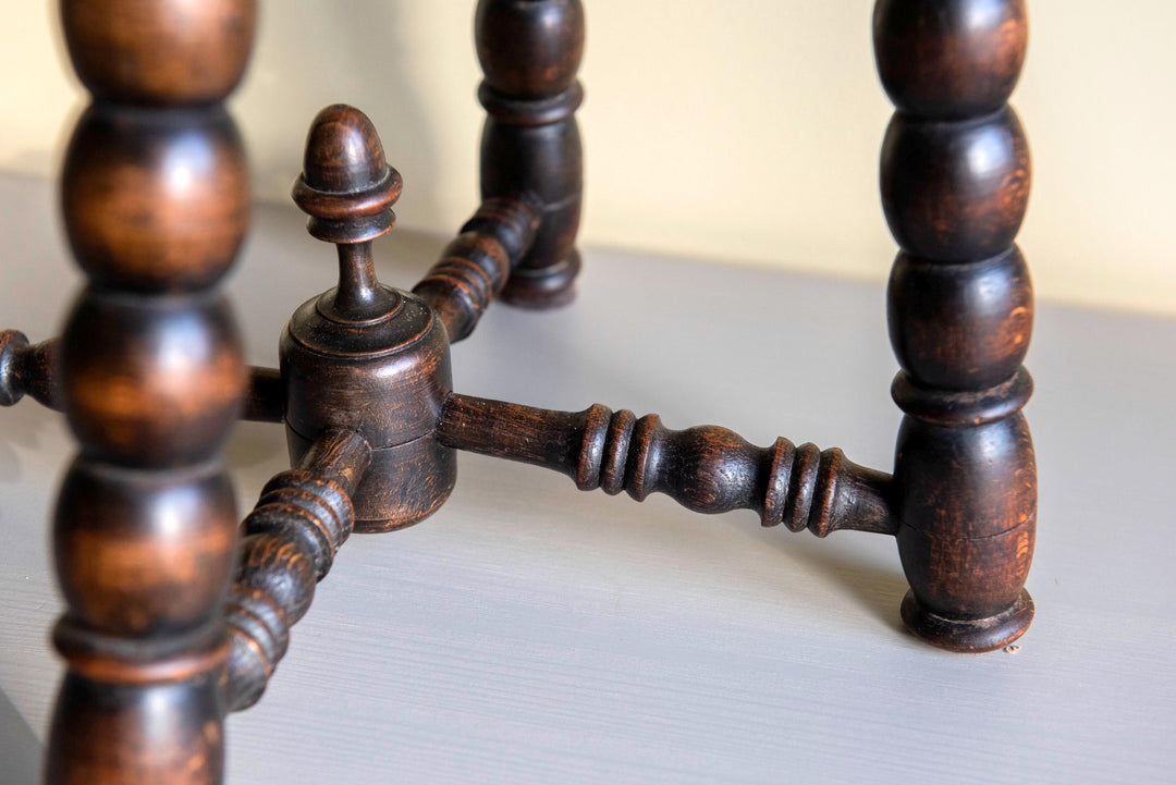 Antique 19th Century Victorian Bobbin Stool