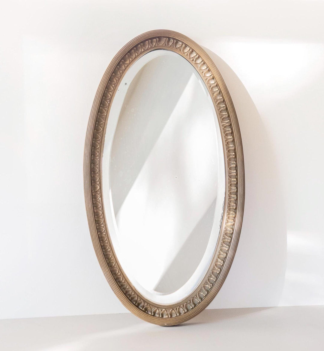 Antique French Art Deco Wall Mirror - Beveled Glass