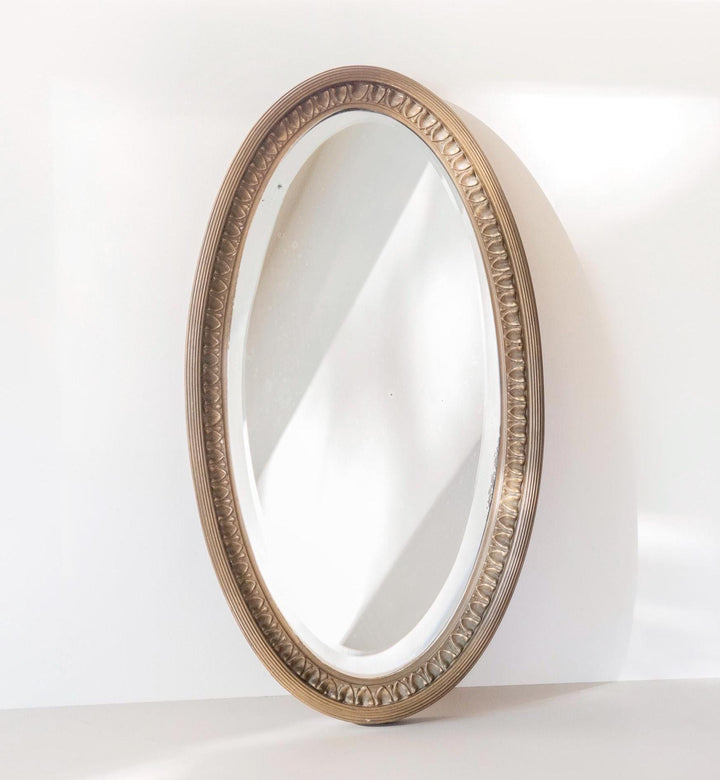 Antique French Art Deco Wall Mirror - Beveled Glass