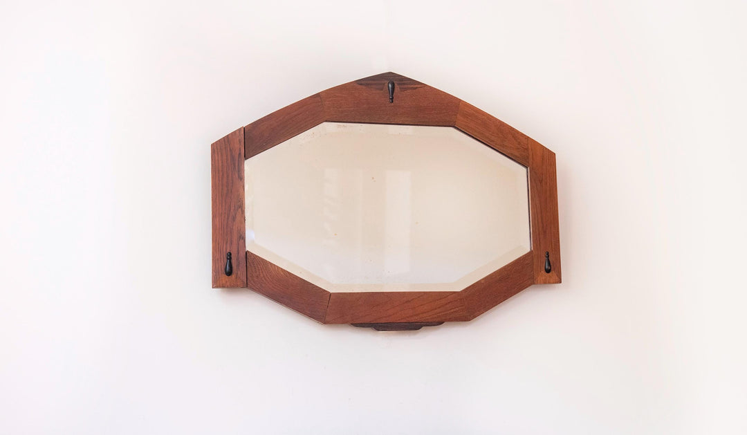 Antique Dutch Amsterdam School Mirror – 1920s