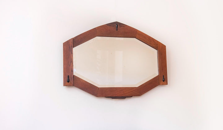 Antique Dutch Amsterdam School Mirror – 1920s