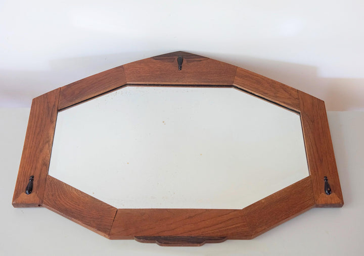 Antique Dutch Amsterdam School Mirror – 1920s