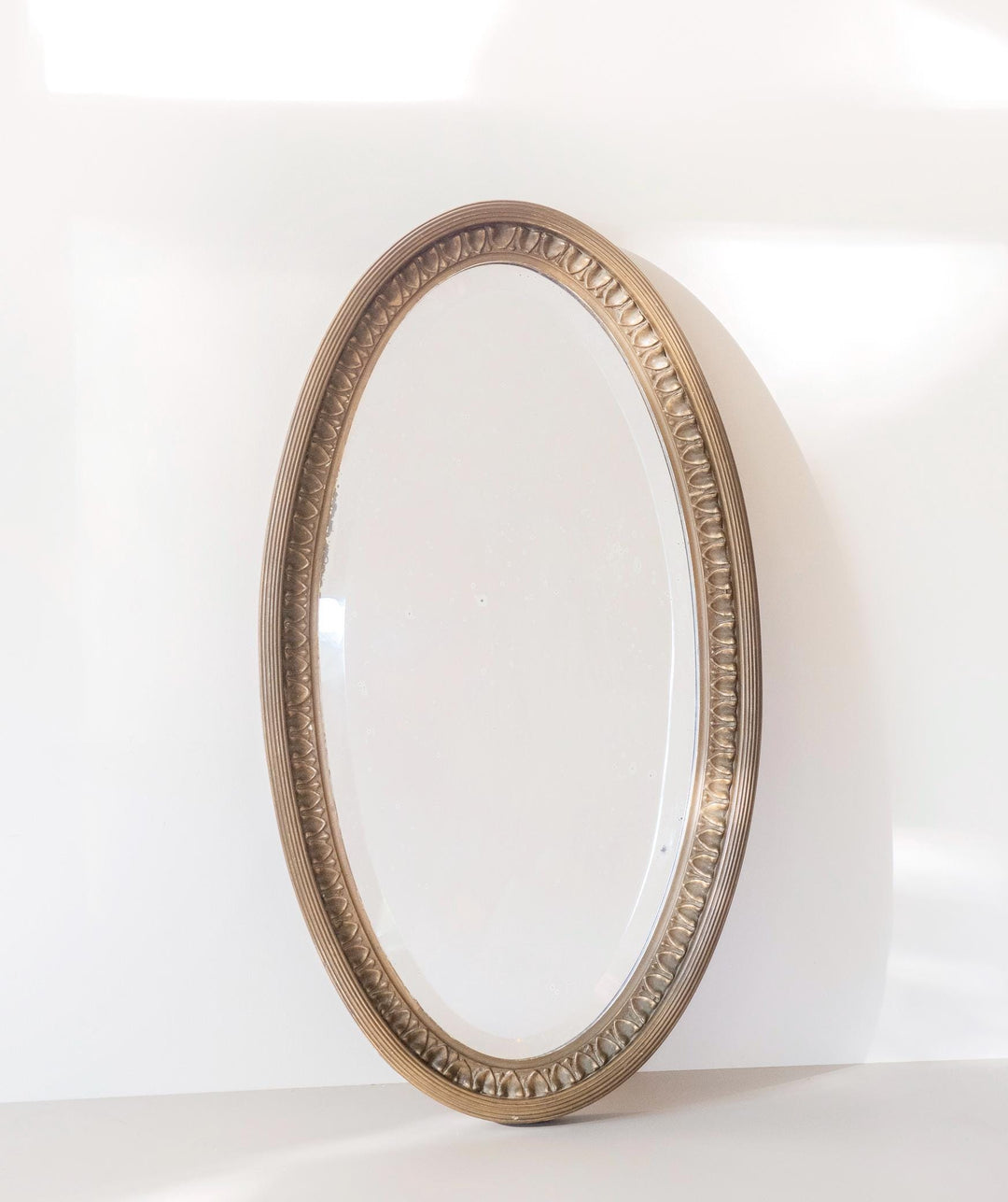 Antique French Art Deco Wall Mirror - Beveled Glass
