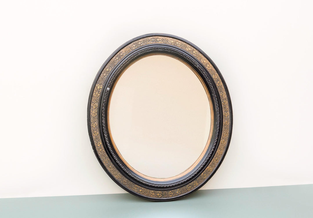 19th Century French Louis Philippe Style Oval Mirror