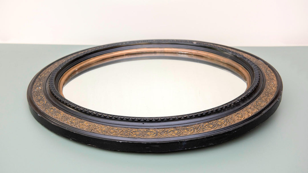 19th Century French Louis Philippe Style Oval Mirror