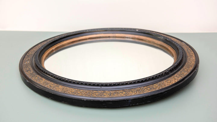 19th Century French Louis Philippe Style Oval Mirror