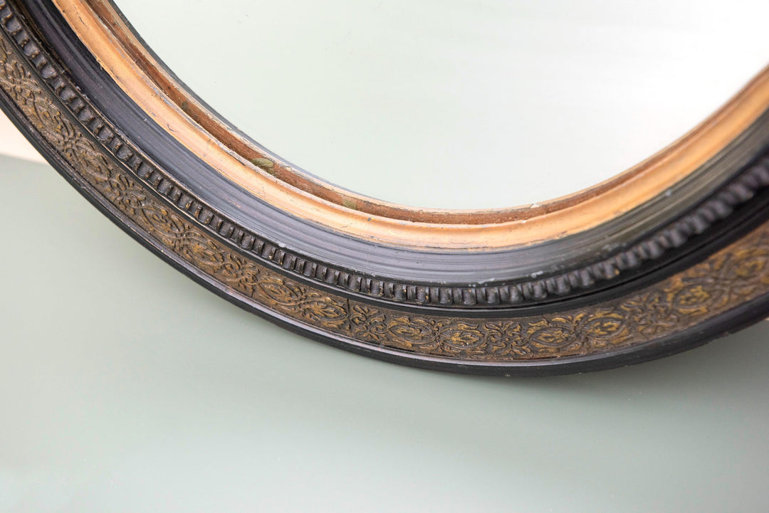 19th Century French Louis Philippe Style Oval Mirror