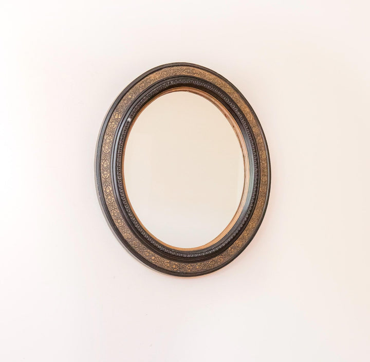 19th Century French Louis Philippe Style Oval Mirror