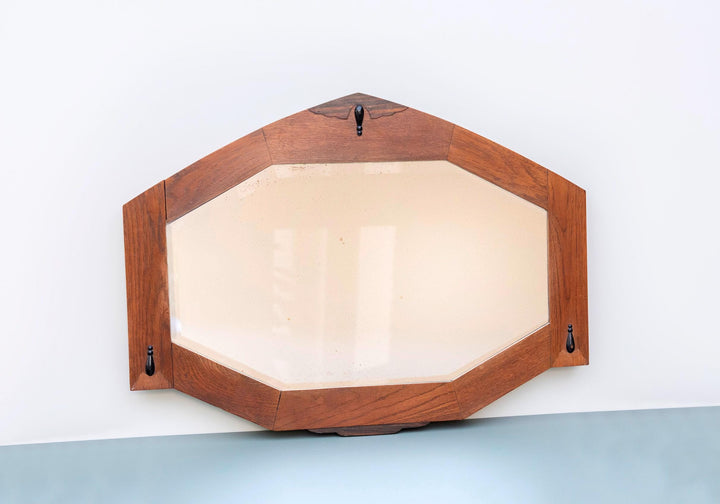 Antique Dutch Amsterdam School Mirror – 1920s