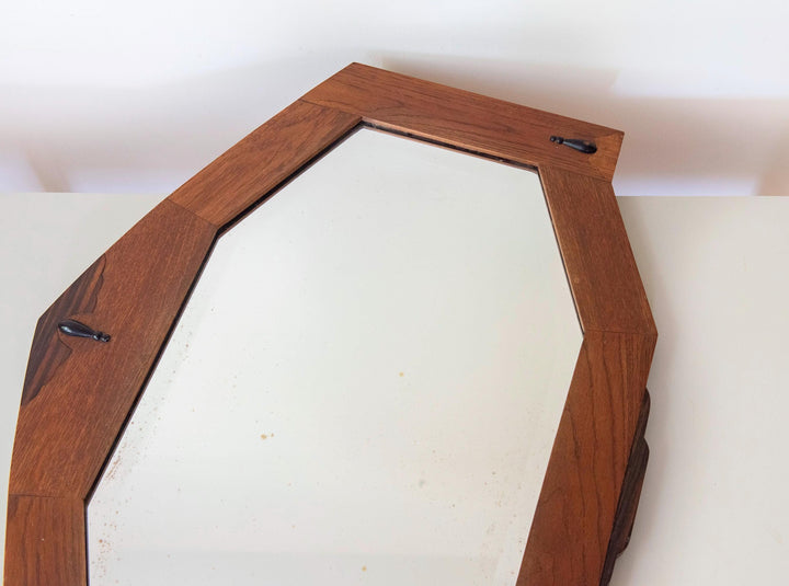 Antique Dutch Amsterdam School Mirror – 1920s