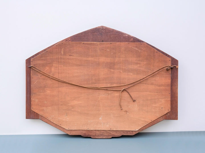 Antique Dutch Amsterdam School Mirror – 1920s